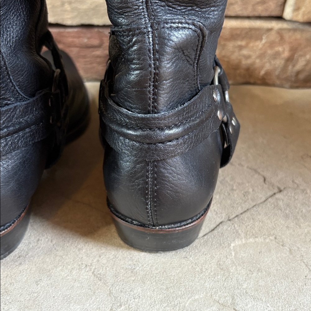 Franco Sarto sz 10 Larriat artisan collection black leather western tall boots - Picture 10 of 16